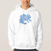Axolotl-trui - BLAUW Hoodie (Voorkant)