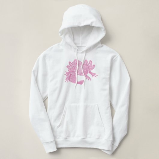 Axolotl-trui - ROZE Hoodie (Design voorkant)