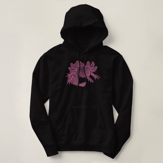 Axolotl-trui - ROZE Hoodie (Design voorkant)