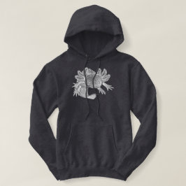 Axolotl-trui - WIT Hoodie