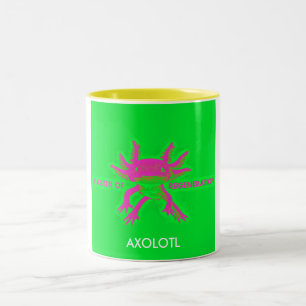 axolotl tweekleurige koffiemok