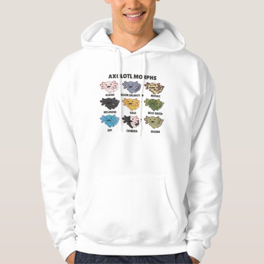 Axolotl van zoete dieren uit de wereld hoodie (Voorkant)
