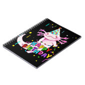 Axolotl-verjaardag Notitieboek (Linkerzijde)