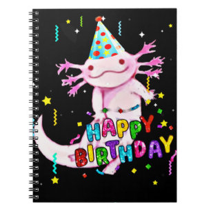 Axolotl-verjaardag Notitieboek