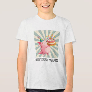 Axolotl-verjaardag Tri-Blend Shirt