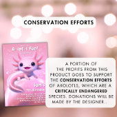 Axolotl Verjaardag Uitnodiging Meisje Roze Axolotl