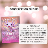 Axolotl Verjaardag Uitnodiging Meisjes Roze Axolot