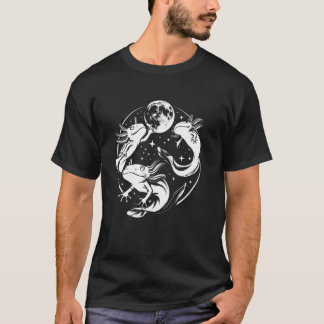 Axolotl verjaardagsfeestjes gunsten maan Axolotl f T-shirt