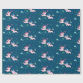 Axolotl Verjaardagswensen Cadeaupapier (Vlak)