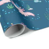 Axolotl Verjaardagswensen Cadeaupapier (Rol Hoek)