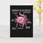 Axolotl-verklaringsanatomie van een Axolotl Kaart (Gele Bloem)