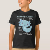 Axolotl-verklaringsanatomie van een Axolotl T-shirt (Voorkant)