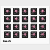 Axolotl-verklaringsanatomie van een Axolotl Vierkante Sticker (Vel)