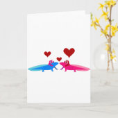 Axolotl verliefd kaart (Gele Bloem)