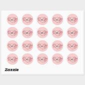 Axolotl Verschillende soorten Axolotls Cute Animal Ronde Sticker (Vel)