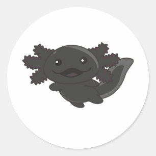 Axolotl Verschillende soorten Axolotls Cute Animal Ronde Sticker