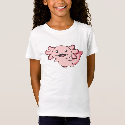 Axolotl Verschillende soorten Axolotls Cute Animal T-shirt (Voorkant)