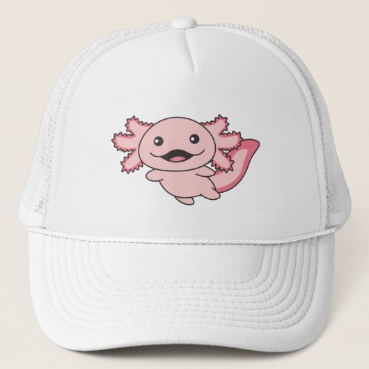 Axolotl Verschillende soorten Axolotls Cute Animal Trucker Pet (Voorkant)