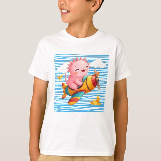 Axolotl-vlak T-shirt (Voorkant)