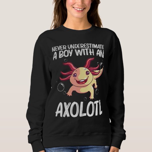 Axolotl voor Kinder jongens watersalamander Trui (Voorkant)