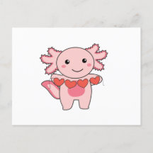 Axolotl voor Valentijnsdag Cute Dieren Met