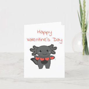 Axolotl voor Valentijnsdagen die met Feestdagen Kaart