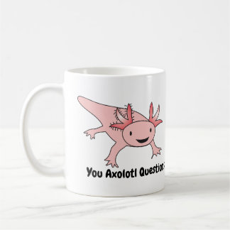 Axolotl Vragen Cute Funny Koffiemok