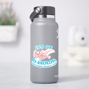 Axolotl vragen over Jezus schattig christelijk Sticker