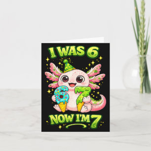 Axolotl was 6 7 verjaardag 67 meme grappig zes zev kaart