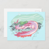 Axolotl Water Puppy Briefkaart (Voorkant / Achterkant)