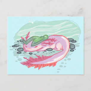 Axolotl Water Puppy Briefkaart