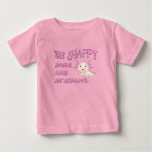 Axolotl - Wees blij en glimlach voor kleuter t-shi
