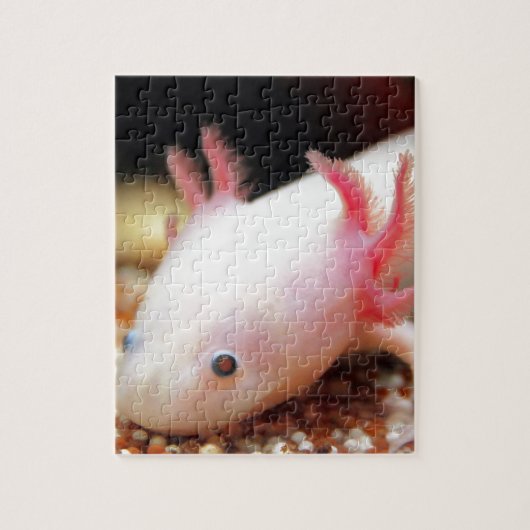 Axolotl Weißling Legpuzzel (Verticaal)