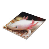 Axolotl Weißling Tegeltje (Zijkant)