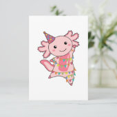 Axolotl wenst een fijne verjaardag voor u Axolotls Kaart (Staand voorkant)