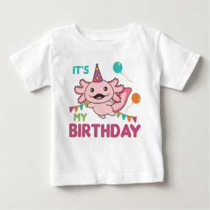 Axolotl wil dat het mijn Birthday Cute Axolotls Ba