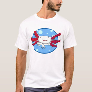 axolotl (wit zonder vlekken) bubbel shirt