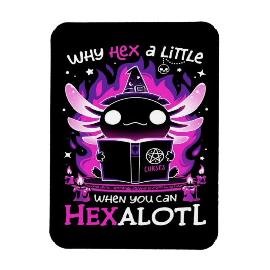 Axolotl Witching Hour - Salamandre Magneet (Verticaal)