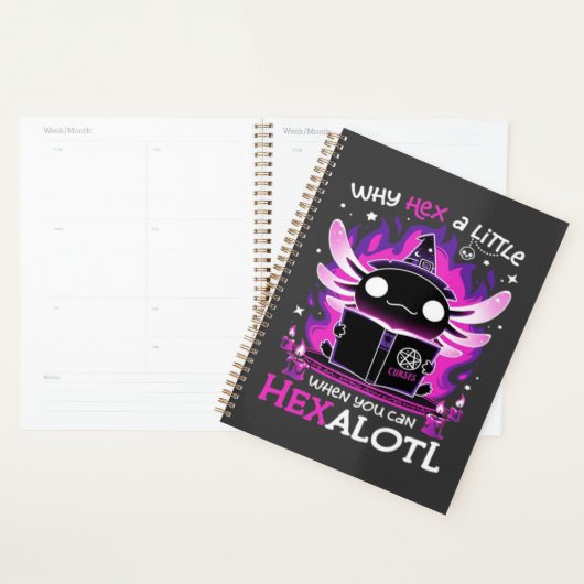 Axolotl Witching Hour - Salamandre Planner (Display)