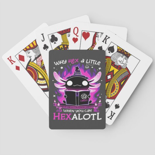 Axolotl Witching Hour - Salamandre Pokerkaarten (Achterkant)