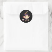 Axolotl Wizard - Fantasy Pet Ronde Sticker (Tas)