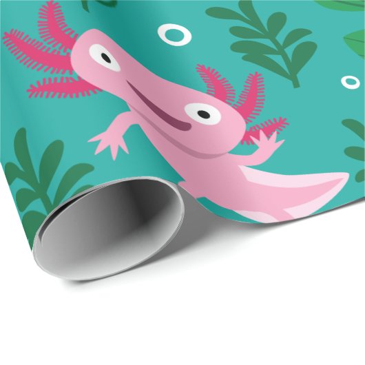 Axolotl Wrapping Paper Cadeaupapier (Rol Hoek)