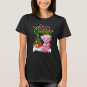 Axolotl  Xmas Decorations Santa Axolotl Christmas T-shirt (Voorkant)