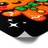 Axolotl Xmas Hat Santa Cute Funny Christmas Pajama Poster (Hoek)