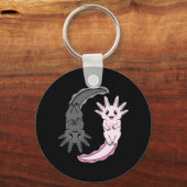 Axolotl Yin Yang Kawaii Animal Axolotls Lover Owne Sleutelhanger (Voorkant)