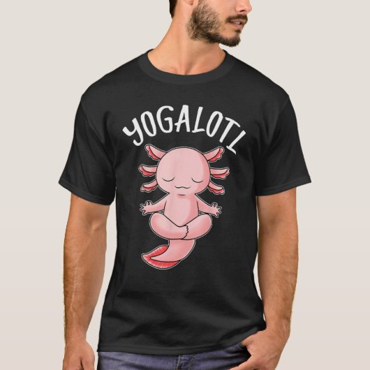 Axolotl Yogalotl Meditation Yoga Funny Axolotl Rel T-shirt (Voorkant)