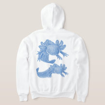 Axolotl Zip Hoodie - BLAUW