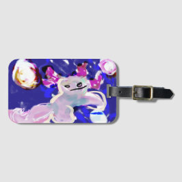 Axolotl zomer bagagelabel