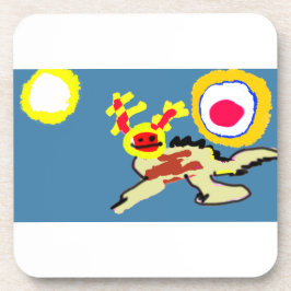 Axolotl zomer  bier onderzetter