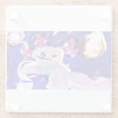 Axolotl zomer glazen onderzetter (Achterkant)